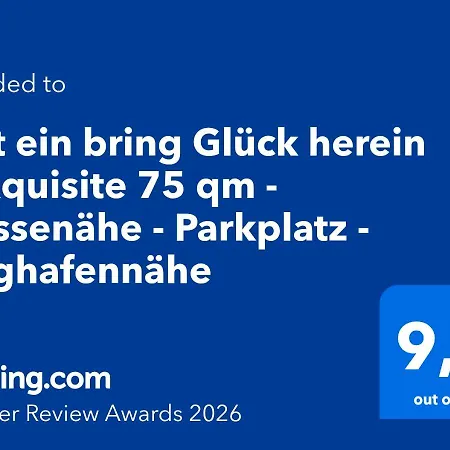 Tritt Ein Bring Glück Herein - Exquisite 75 Qm - Messenähe - Parkplatz - Flughafennähe Apartamento Düsseldorf